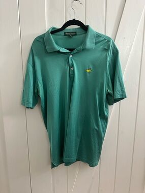 Masters Green Polo Golf Shirt - Men's Short Sleeve - Size L